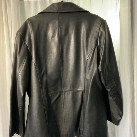 Black Wilson’s maxima leather jacket - Picture 3 of 5